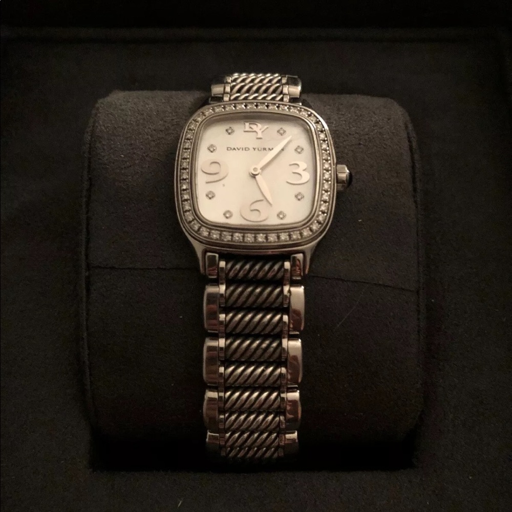 David Yurman Stainless and Diamond Watch